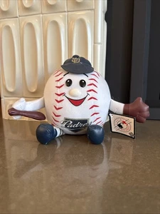 VINTAGE VTG MLB San Diego Padres Baseball Character Plush 2000 - Picture 1 of 7