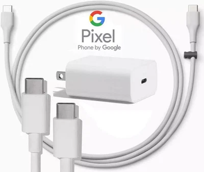 Carregador rápido USB-C Google fabricante de equipamento original e conjunto de cabos USB-C para USB-C Google Pixel 7,8,9 Pro - Imagem 1 de 4
