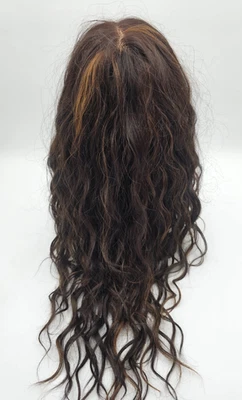 Two Sepia Wigs - Wavy Brown and Straight Red - Image 1 of 4