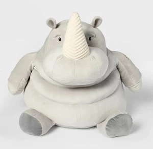 21" Rhino Stuffed Animal Kids Safara Stuffed Animal - Gigglescape NEW - Picture 1 of 6