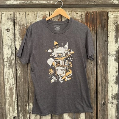 Giant Robot Art Anime Futuristic Men's Short Sleeve T-Shirt Size L - Image 1 of 4