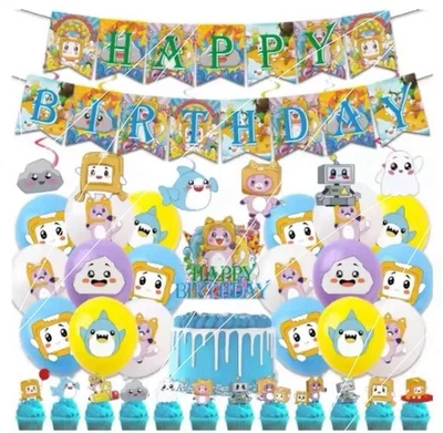 Lankybox Cartoon Birthday Decorations - Image 1 of 4
