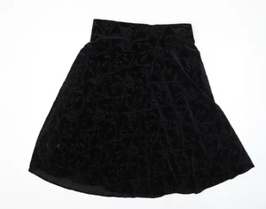 Marks and Spencer Women's Black A-Line Skirt Size 14 - Picture 1 of 12