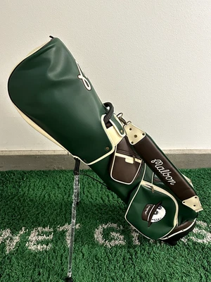 New Malbon Golf stand Bag Green & Brown with Two Hood Covers - Image 1 of 4