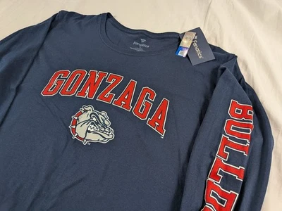 NEW Fanatics Gonzaga Bulldogs Basketball Long Sleeve Shirt Men’s XL NCAA  - Image 1 of 4