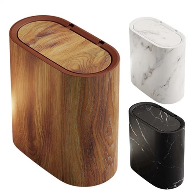 Kleine Mülldose mit Deckel schlanker Mülleimer mit Deckel für Bad Deckel reic - Bild 1 von 4