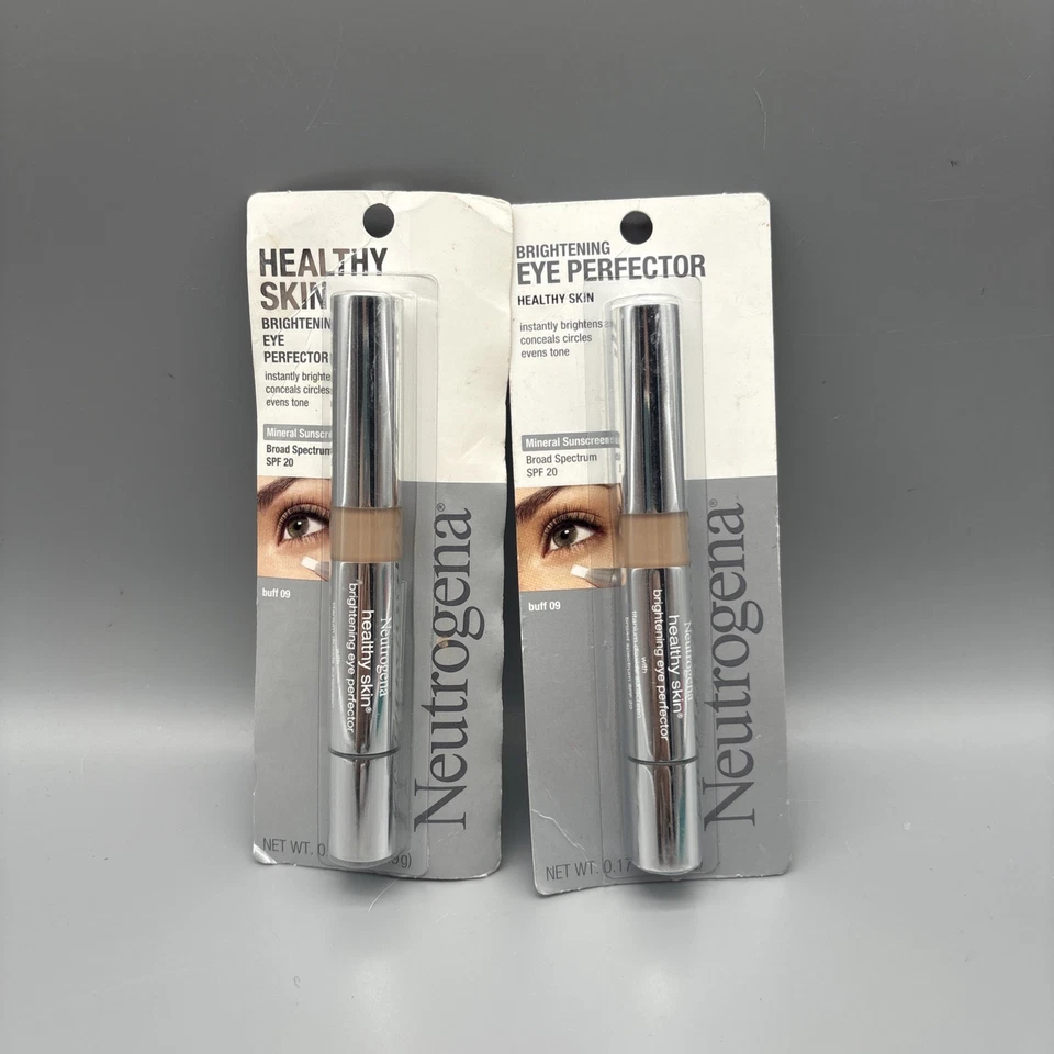 Paquete de 2 NUEVO Neutrogena Health Perfeccionador de Ojos Iluminador de Piel - Corrector Buff 09 Foto 1 de 3