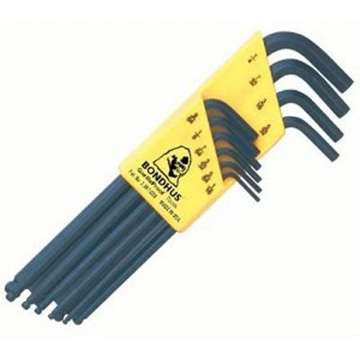 Bondhus 10938 10pc Set Balldriver L-Wrench 1/16-1/4" - Image 1 of 1