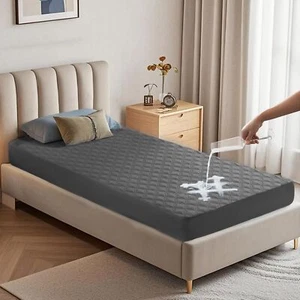 BEDLORE Wasserdichter Matratzenschoner Geräuschlos Twin Size Matratzenauflage mit D... - Bild 1 von 7