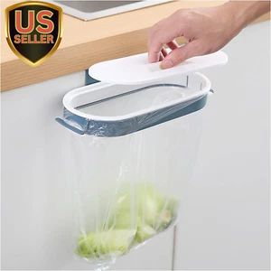 Set of 2 Trash Bag Holder Rack, Hanging Organizer Garbage Bag Holder, with Re... - Picture 1 of 1