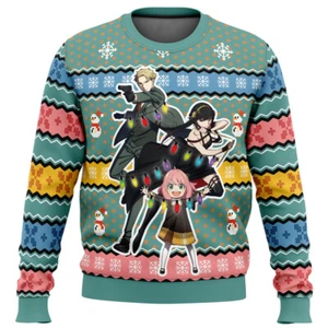 SPYxFAMILY Anme Manga Weihnachten Sweatshirt Hoodie pullover Hooded Pulli Coat - Picture 1 of 2