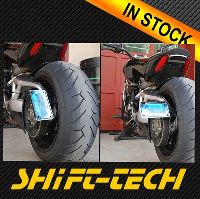 ST1461 DUCATI XDIAVEL X DIAVEL 侧面安装标签板套件 + LED 标牌灯 — 第 1/3 张图片