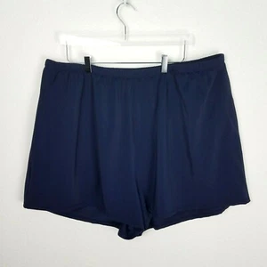 SWIMSUITS FOR ALL Women Swimsuit Short 28 Blue  Navy Fully Lined  - Picture 1 of 5