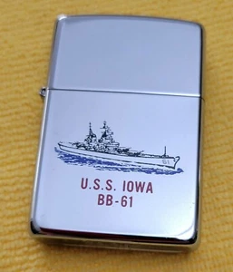 Zippo USS IOWA BB 61 1994 Lighter - Picture 1 of 8