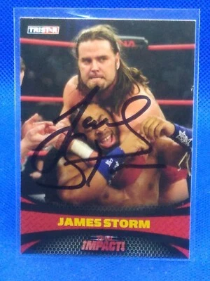 AUTÓGRAFO "Cowboy" James Storm 2009 TriStar TNA ¡Impacto! #6 Foto 1 de 2