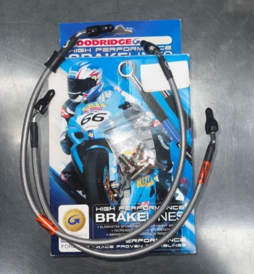 KIT LÍNEA FRENO DELANTERO GOODRIDGE NUEVO, KAWASAKI ZX6R, 2007/08, KW0614-2FC Foto 1 de 2