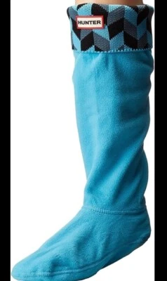 Nuevo en caja Calcetín polar alto azul deslumbramiento geométrico Hunter grande EE. UU. W8-10/EU39-42/UK6-8 Foto 1 de 4