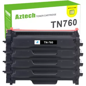 4-pak kasety z tonerem TN760 do Brother TN730 MFC-L2710DW HL-L2390DW L2395DW - Zdjęcie 1 z 7