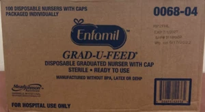 Enfamil Grad-U-Feed Disposable Graduated Nurser 0068-06 Case Of 100 EXP 2/1/2030 - Picture 1 of 3