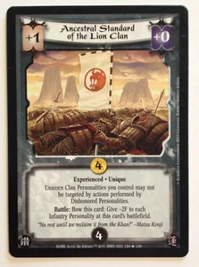 Ancestral Standard of the Lion Clan L5R CCG Enemy of My Enemy EoME - Picture 1 of 1
