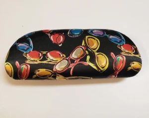 NICOLE MILLER CLAM SHELL EYEGLASS CASE Sunglasses Print rare - Picture 1 of 5