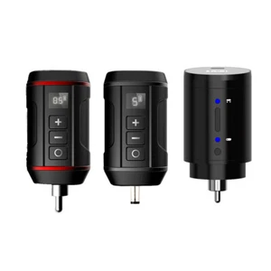 Wireless Tattoo Akku Battery Power For Rotary Tattoo Maschine RCA/DC USB Charge  - Picture 1 of 11