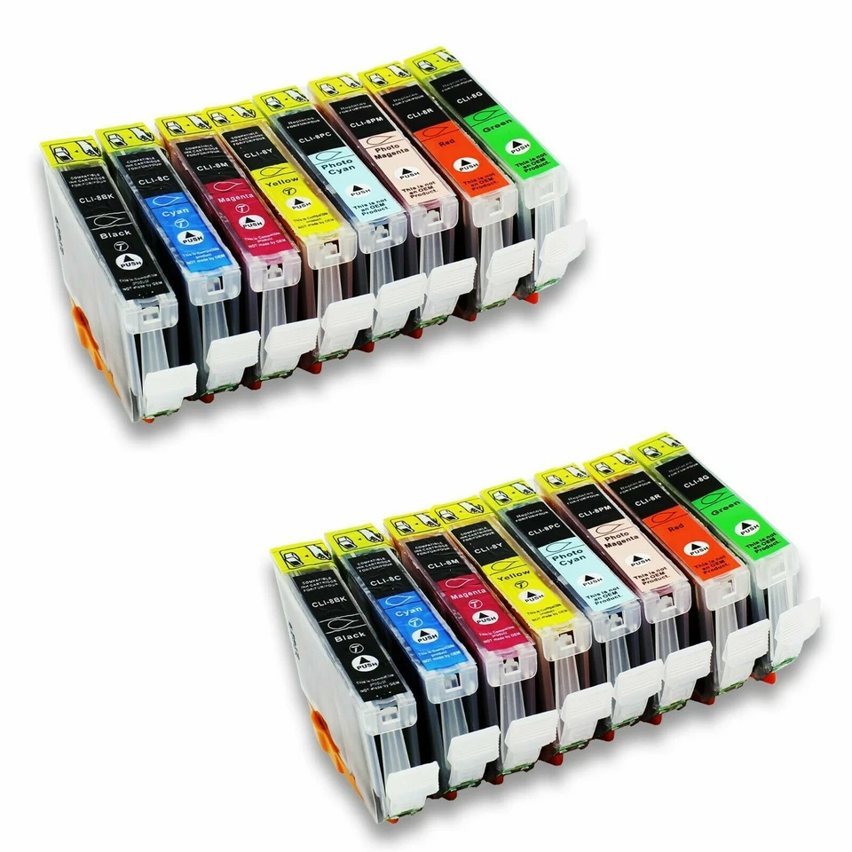 16 Pack CLI8 CLI-8 Ink For Canon Pixma Pro6000 Pro6500 Pro9000 Mark II - Image 1 of 1