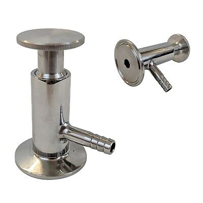 Tri Clamp Sample Tap - 1  / 1.5 Inch - Stainless Steel - Brewery Equipment  • 41.86£