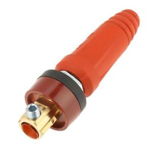 Welding Cable Connector Plug - Quick Fitting DKJ35-50 Red - 1 Piece/Set