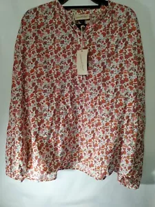 Universal Thread New Womens L Pink Floral Poet Blouse NWT Balloon Long Sleeve - Picture 1 of 14