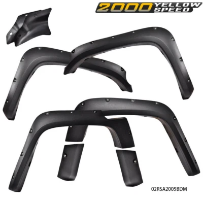 Fit For 07-14 Toyota FJ Cruiser Pocket Riveted Style Wheel Fender Flares 4PCS Foto 1 de 4