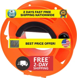 100 Ft. Cord Extension Storage Reel Bayco KW-110 Holder Heavy Duty Tangle Free f - Picture 1 of 5