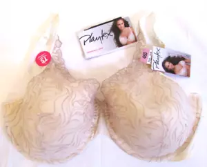 NWT Playtex 7576 Size 44DD, 46D Gorgeous Embroidered Underwire Bra Ivory Lace! - Picture 1 of 4