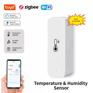 Tuya WiFi Temperature Humidity Sensor Thermometer Hygrometer Smart Home UK - Picture 1 of 6