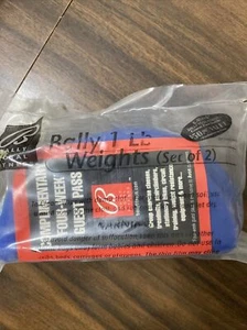 2 Lb Pair Bally Total Fitness Walking Weights Blue Soft Neoprene Grip 1 lb ea. - Picture 1 of 2