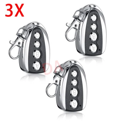 3pcs Handsender 4 Taste Tor Garagentor Öffner Fernbedienung 433MHZ Rollen Funk - Bild 1 von 4