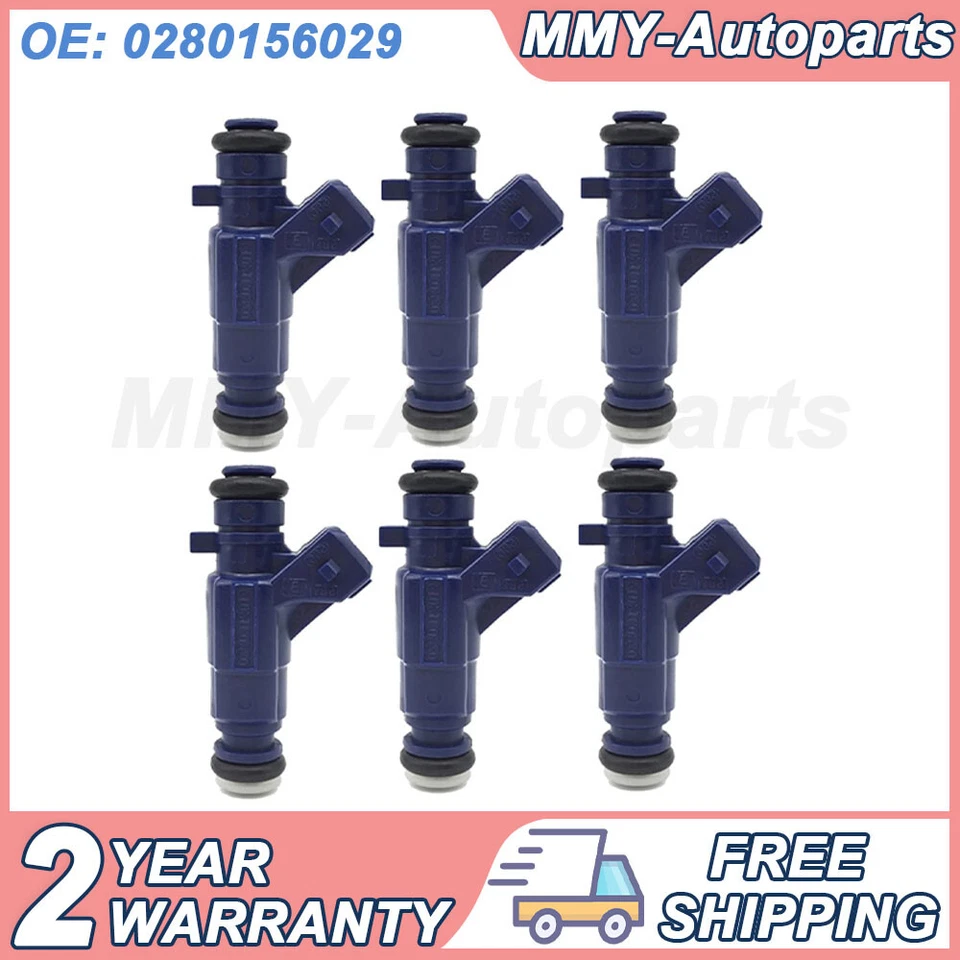 6x Inyectores de combustible 0280156029 para Ford Explorer Sport Trac 02-03 4,0 L V6 Foto 1 de 4