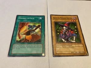 Yugioh Saggi the Dark Clown SPANISH MP + bonus card Double Attack MP- LP - Picture 1 of 2