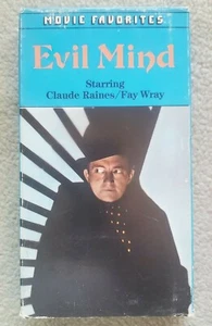 MOVIE FAVORITES "EVIL MIND" STARRING CLAUDE RAINES/FAY WRAY VHS TAPE - Picture 1 of 1