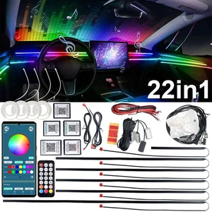 Full RGB LED Bead Symphony Dream Car Interior Ambient Lighting Kit with Control - Picture 1 of 20