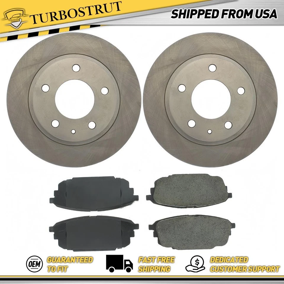 Комплект задних оригинальных тормозных дисков тормозных колодок для Mazda Protege 2,0 л 2001-2003 годов выпуска - Изображение 1 из 2