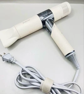 KINUJO Asciugacapelli KH201 Bianco 100V Silk Sensing Asciugatura Rapida Ioni Negativi Testato - Foto 1 di 10