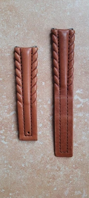 Correa de reloj de cuero de becerro marrón claro serie 6000 FC6055 TAG Heuer para hombre Foto 1 de 4