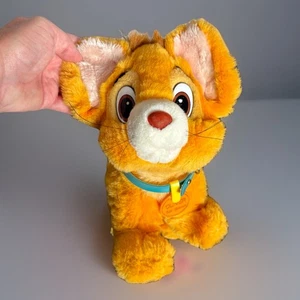 Vintage 80s Disney Oliver & Company Plush Orange Cat Stuffed Animal Toy Sears - Picture 1 of 6