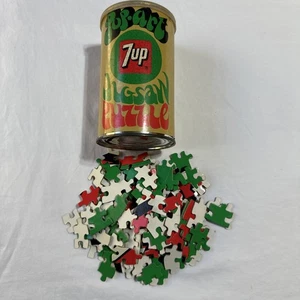VTG 1960s Peter Max Pop Art 7up Puzzle Soda Advertising Sign Complete Original - Picture 1 of 10
