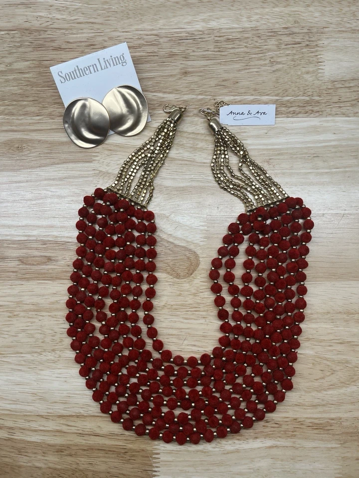 Collar Anna & Ava con pendientes de clip Foto 1 de 1