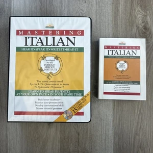 Barron's Mastering Italian 15 Disc CD Set w/ Book Educational Language Learning - Picture 1 of 9