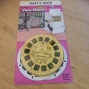 Paquete de 3 carretes View-Master 3-D Daffy Duck sellado 1009 vintage 1982 - Imagen 1 de 3