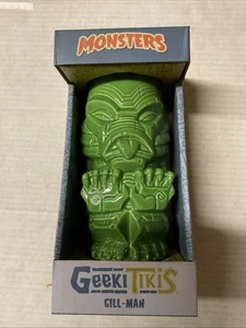 Monsters Geeki Tiki Gill-Man Tiki Glas Grün Keramik Becher 18 Oz - Bild 1 von 2