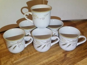 Rare Tea Cup, Hot Drink Mug, Winter Wheat 1800 made in Japan lot of 6 - Picture 1 of 6